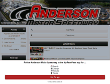 Tablet Screenshot of andersonmotorspeedway.com